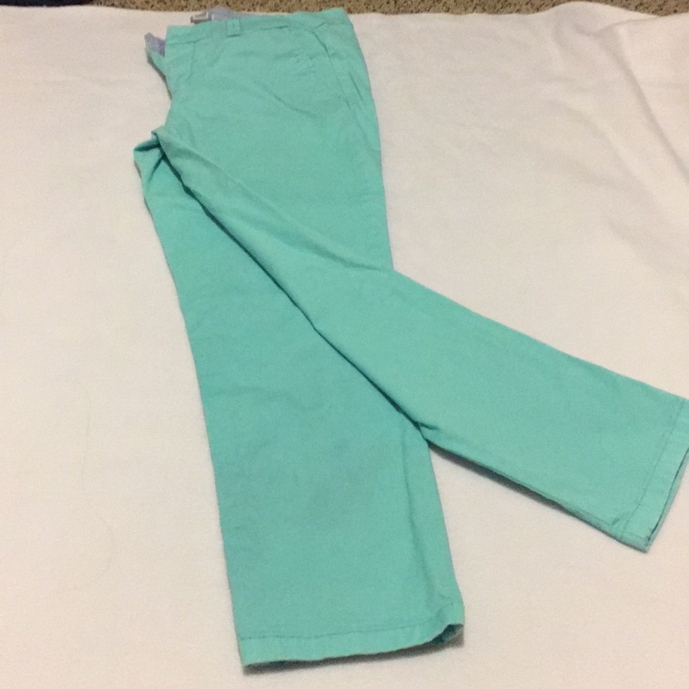 Turquoise work pants